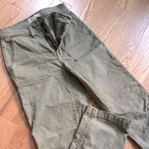 MADEWELL GREEN CROP PANT